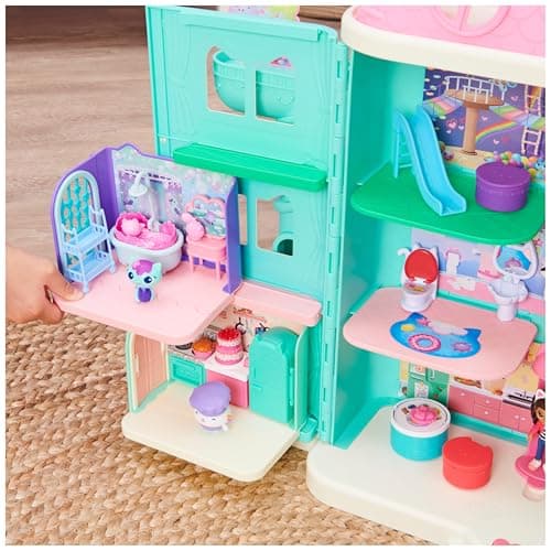 Gabby et la Maison Magique - Gabby Dollhouse - Playset La Salle De Bain Marine - 1 Figurine + Accessoires - Pièce Maison de Poupée - Dessin Animé Gabby Et La Maison Magique - Jouet Enfant 3 Ans et +