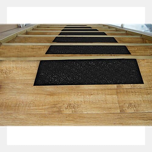 Bande antidérapante adhésive pour escaliers/escabeaux Empreintes d’extérieur Noir 15 cm x 5 m, Noir de YELAIYEHAO