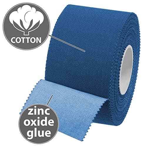 ALPIDEX 6 x Sport Tape 3,8 cm x 10 m Ruban Adhésif Sport Différente Couleurs Articulation Bandage Non Élastique Handball Football Volleyball, Couleur:Bleu