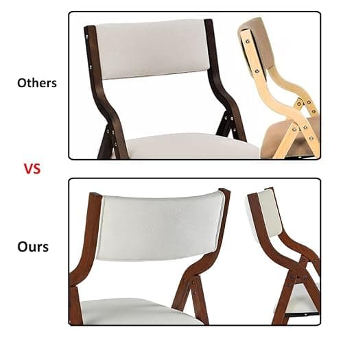 Ball & Cast Chaises Pliantes Tapissées Lot de 2, Chaise de Salle à Manger Pliable Confortable, Chaise de Réunion en Bois pour Cuisine Bureau, Facile à Transporter et à Ranger, Gris Foncé