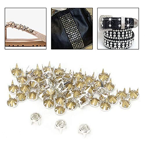 Strass A Rivet,Clou Pour Vetement,Crystal Beads,Goujons Et Pointes,Rivets En Crl Swarovski,Goujons Pour Vêtements 50 Pcs 7 Mm Bricolage Argent Rond Griffe A Grade Crl Strass Pour (Colette 7Mm Arge