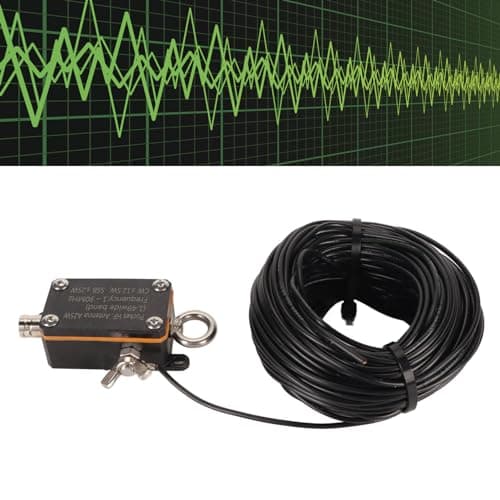 Antenne Portable à Ondes Courtes, Antenne Radio Alimentée par extrémité de Poche 1-30 MHz, Antenne à Ondes Courtes FE8 CW SSB 1:49 Balun, Améliore la Réception du Signal pour