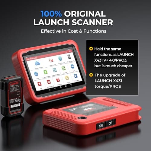 Launch X431 Pros V+ Valise Diagnostic Auto (Identique au X431 V+), Programmeur de clé, Codage ECU, 35+ Reset, AutoAuth pour FCA SGW, OEM Full System Car Diagnostic, Outil de Scan Bidirectionnel