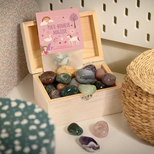 10x "Licornes / conte de fées" pierres porte-bonheur pour enfants "Porte-bonheur magique" - comme cadeau d'anniversaire licorne pour enfants Porte-bonheur pour enfants Cadeau d'anniversaire licorne