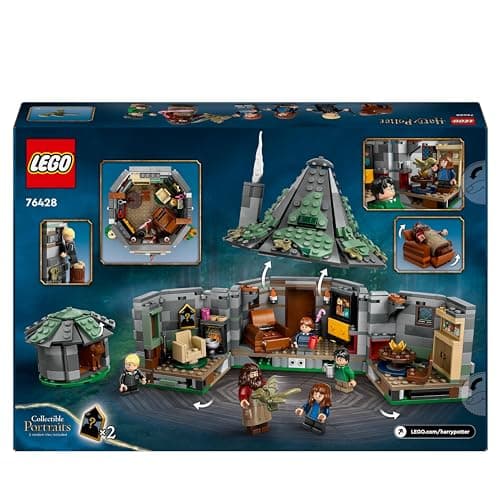 LEGO Harry Potter La Cabane de Hagrid : Une Visite Inattendue, Maison en Briques pour Enfants, 7 Personnages, Jouet de Construction, Aventures Magiques, pour Filles, Garçons et Fans Dès 8 Ans 76428
