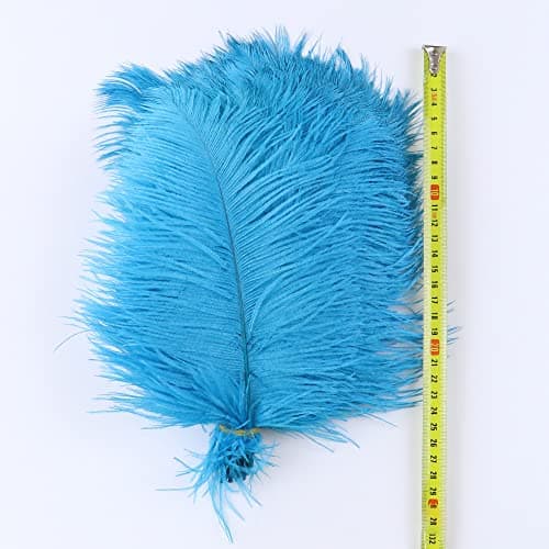 URFEDA Plumes Decoration, Lot de 10 Plumes d'autruche Naturelles Douces sans Odeur Piquante Plumes Naturelles Lot de 10 Plumes D'Autruche Naturelles pour décoration d’intérieur ou Mariage Violet