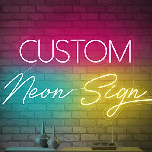Panneau néon personnalisé, panneau néon personnalisé pour décoration murale, grand panneau néon à LED personnalisé pour entreprise pour chambre à coucher, anniversaire