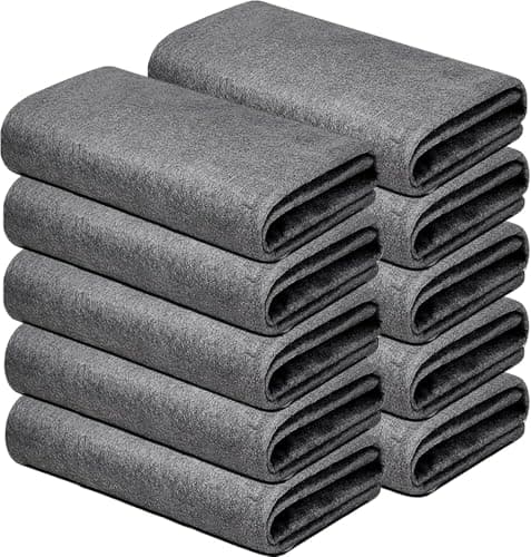 GUOYOU 10 Pièces Chiffon de Nettoyage Magique Épaissi,Microfibre Réutilisables Chiffon Vitre sans Trace Chiffon Magique Vitre Chiffon Microfibre,pour Cuisines Verre Voitures Fenêtres