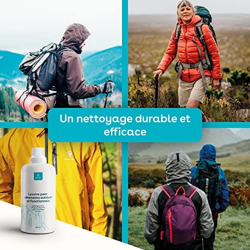 eco:fy Lessive pour vêtements d'extérieur - Vêtements fonctionnels - Vêtements de sport - Végétalien - Lessive spéciale - Textiles fonctionnels - Goretex Sympatex (0,5 litre)