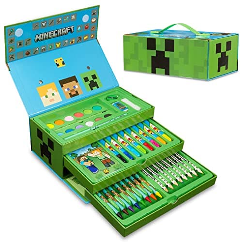 Minecraft Coloriage Enfant Malette Dessin et Peinture Garçon 40+ Pcs