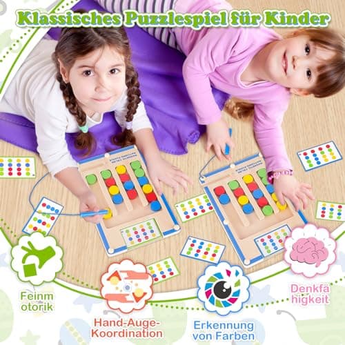 Jeux Jouet Enfant 4 5 6 Ans, Cadeau Garçon Fille 4-5-6-7 Ans Montessori Jouet Garcon 4-6 Ans Fille Jeu Educatif Activite Enfant 3+ Ans Labyrinthe Magnetique Cadeau Anniversaire pour Enfants Casse Tete