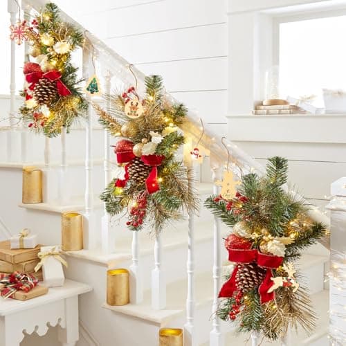36pcs de pendentifs en Bois Noël kit de Bricolage pour Enfants,Bricolage de Noël DIY décoration de Noël en Bois pendentifs de Noël déco pendentifs Cadeaux,Arbre Noël,Flocon de Neige,Bonhomme de Neige