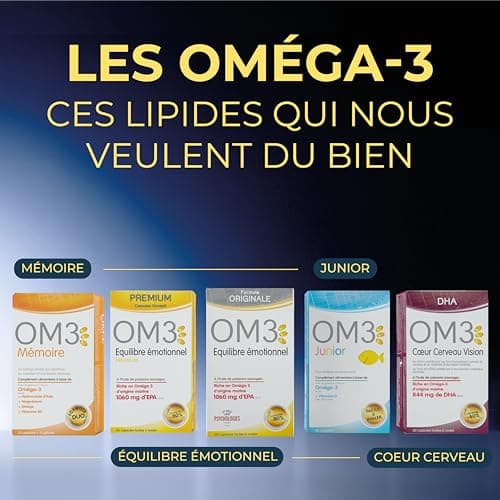 OM3 - Huile de Foie de Morue, Vitamine A et D -Défenses immunitaires - Vision -Ossature normale - Maxi format -120 capsules