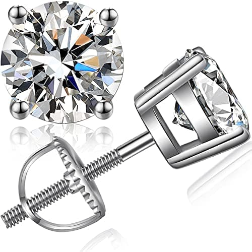 Boucles d'Oreilles Femme Diamant,Boucles d'Oreilles Homme Femme Argent,Boucles d'Oreilles Zircone Cubique Argent,Boucles d'Oreilles CZ,Boucles d'Oreilles Argent Diamant Fausses,Boucle d'Oreille Homme