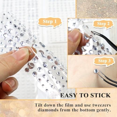 Paillettes autocollantes pour le visage, paillettes pour le visage, paillettes argentées, strass autocollants pour le maquillage de carnaval pour le visage, les yeux, le corps et les ongles.