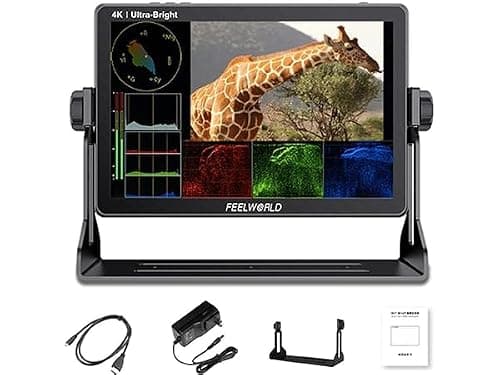 Feelworld LUT11S 10.1 Pouces Écran Tactile de pour Appareil Photo Reflex numérique avec Ultra luminosité 2000nits, 3G-SDI 4K HDMI 1920x1200 Compatible avec DJI(SDI and HDMI)