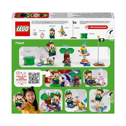 LEGO Super Mario Les Aventures de Luigi Interactif - Cadeau Nintendo pour Enfants Garçons et Filles Passionnés de Jeux Vidéo de 6 Ans et Plus - Set de Jardin - Bébé Yoshi Rose 71440