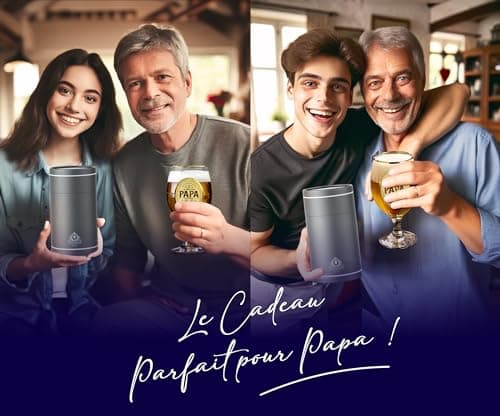 CROWNLY CRYSTAL® Cadeau Papa Verre A Biere Cadeau Personnalisé Annonce Grossesse Papa Cadeau Meilleur Papa Cadeau Anniversaire Homme Cadeau Original Homme Idee Cadeau Papa Verres À Bière
