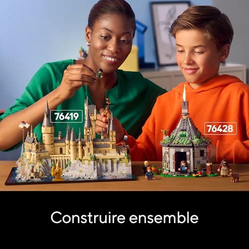 LEGO Harry Potter Le Château et Le Domaine de Poudlard, Grande Maquette à Construire pour Adultes, Incluant Les Lieux Iconiques : Tour d'Astronomie, Grande Salle, Chambre des Secrets et Autres 76419