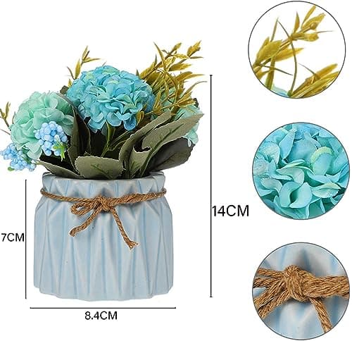 2 Pièces Vase Ceramique, Vase à Fleurs de Style Nordique, Ensemble de Vases Fleurs Moderne Style Géométrique pour Bureau, Décoration La Maison, Mariage, Salon, Table (Blanc + Rose)