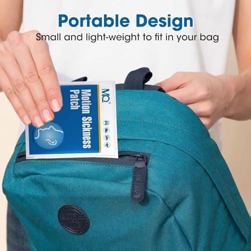 Patch Anti Mal de Mer MQ 28ct Patch Anti-maux des Transports en Voiture et en Bateau, Croisière et Avion – Soulage les Nausées, les Vertiges et les Vomissements du Mal de Mer