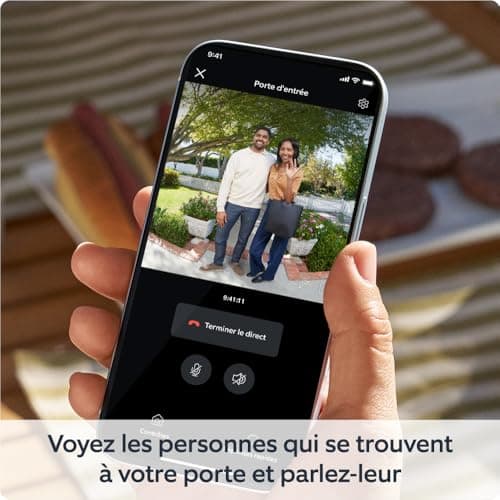 Nouvelle Ring sonnette vidéo sans fil (Battery Video Doorbell) avec vidéo HD en plan moyen | Installation facile (5 min) par soi-même | avec batterie intégrée I Essai Ring Home gratuit 30 j.