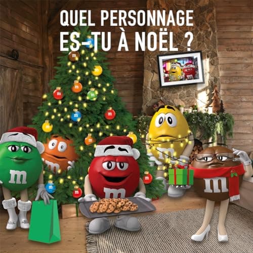 M&M's - Calendrier de l'Avent chocolat contenant des bonbons chocolat au lait M&M's CRISPY, CHOCO et PEANUT - 346g