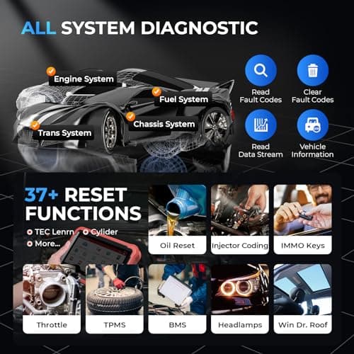 Launch X431 Pros V+ Valise Diagnostic Auto (Identique au X431 V+), Programmeur de clé, Codage ECU, 35+ Reset, AutoAuth pour FCA SGW, OEM Full System Car Diagnostic, Outil de Scan Bidirectionnel