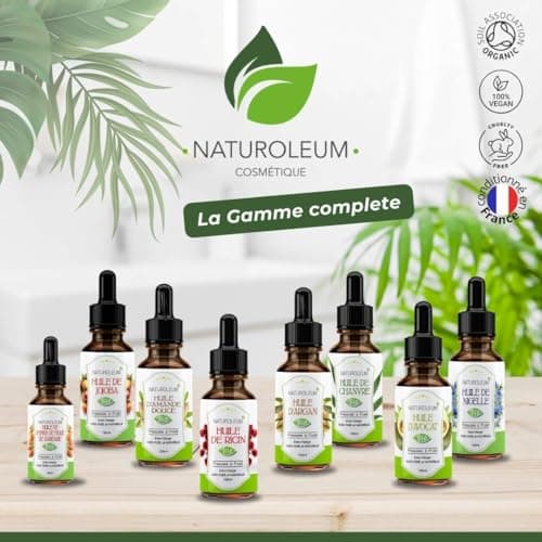 HUILE DE CHANVRE 100% BIO NATUROLEUM, pressée à froid, Pure et Naturelle - Extra Vierge - Soin nourrissant pour Cheveux et Peau (100 ml)