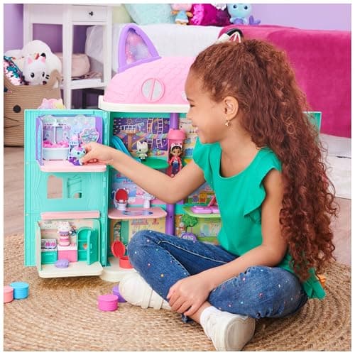 Gabby et la Maison Magique - Gabby Dollhouse - Playset La Salle De Bain Marine - 1 Figurine + Accessoires - Pièce Maison de Poupée - Dessin Animé Gabby Et La Maison Magique - Jouet Enfant 3 Ans et +