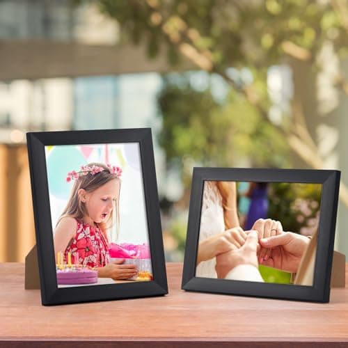 Giftgarden Cadre Photo 15x20 cm Lot de 7, Cadres Photo Noir à Poser sur Table ou au Mur pour Chambre, Bureau ou Galerie