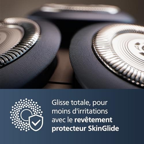 Philips 5000X Series - Rasoir électrique 100 pourcent étanche, Technologie SkinProtect, Tête flexible à 360°, Charge rapide, Capot de protection, Orange, modèle X5012/00
