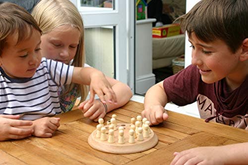 Toys of Wood Oxford Jeux de mémoire en Bois pour Enfants et Adultes - Jeux de société familiaux pour Enfants et Adultes - Jeux de logique en Bois pour 3 Ans - Jouets éducatifs en Bois