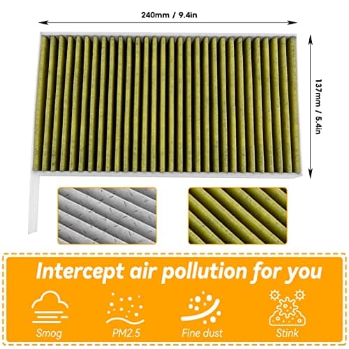 Filtre à air d'habitacle de qualité supérieure pour Tesla,Remplacement du Filtre à air de Cabine, Flux d'air Propre vers Votre Cabine pour modèle 3 modèle Y 2019-2021 pour Passager de Voiture