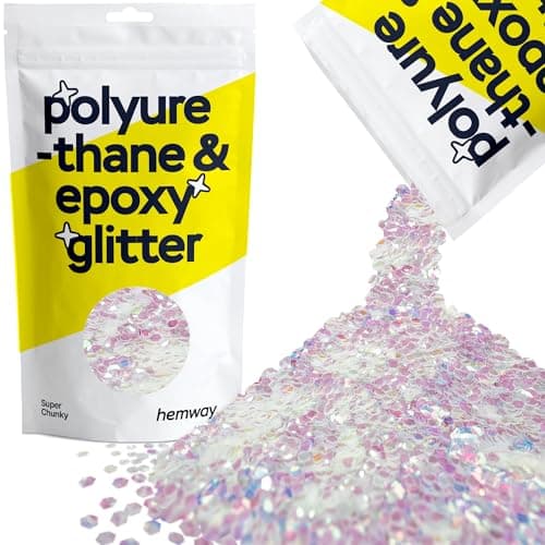 Paillettes pour Résine Nacre Iridescent Métallique Cristaux for Époxy Artisanat Très Grosses Paillettes Gobelets Fondant de cire 100g / 3.5oz