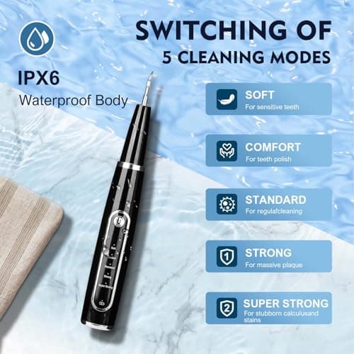 Ciphuoly Detartreur Dentaire Ultrason pour Chien et Chat - Kit Detartrage Dentaire Professionnel, Étanche IPX6, Anti Tartre Chien & Mauvaise Haleine, Nettoyage Sûr des Gencives