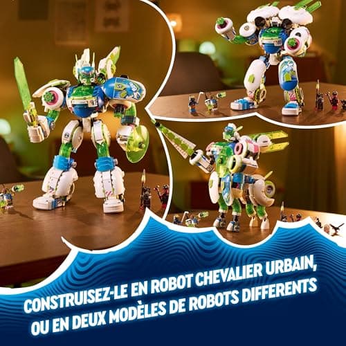 LEGO DREAMZzz 3-en-1 Mateo et Z-Blob, le Robot Chevalier - Set à Construire et à Transformer avec Créatures pour Enfants - Cadeau pour Garçons et Filles à Partir de 10 Ans - Inclut 3 Modes Robot 71485