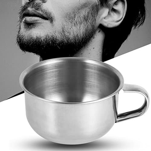 Bol de rasage - nouvelle tasse de savon à raser en métal en acier inoxydable bol tasse rasoir rasoir outil de mousse nettoyante pour homme
