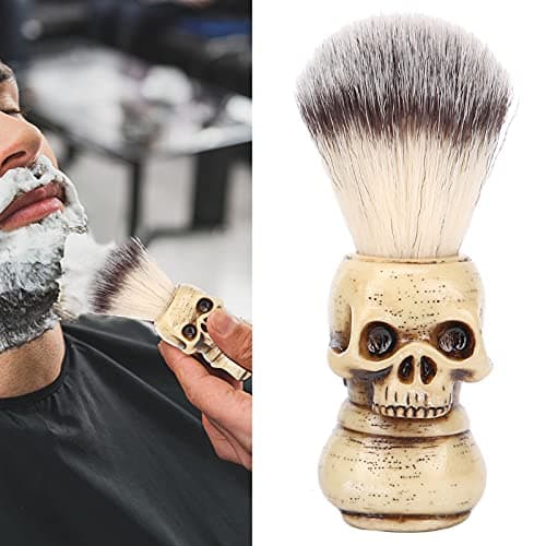 Blaireau De Rasage,Blaireau De Rasage, Ensemble De Rasage De Barbe Pour Hommes, Bol De Rasage En Acier Inoxydable, Ensemble De Brosse à Barbe à Tête De Squelette Pour le Salon De Coiffure à la Maison