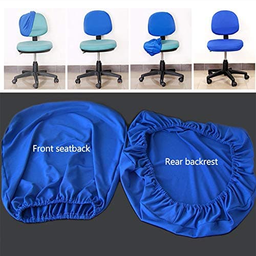 Koowaa Moderne Simplisme Style 2 Pcs Universel Ordinateur De Bureau Chaise Chaise Dossier Couverture De Protection Étirable Rotation Chaire de Rédaction Slipcover