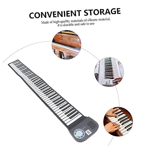 1 PC 88 Rouleau Rouleau À Main Piano Électronique Mini Pour Enfants Clavier De Piano Électrique Pour Enfants Piano Pliant Enfants Clavier Silicone Clavier Piano Piano Roulé À La TOGEVAL