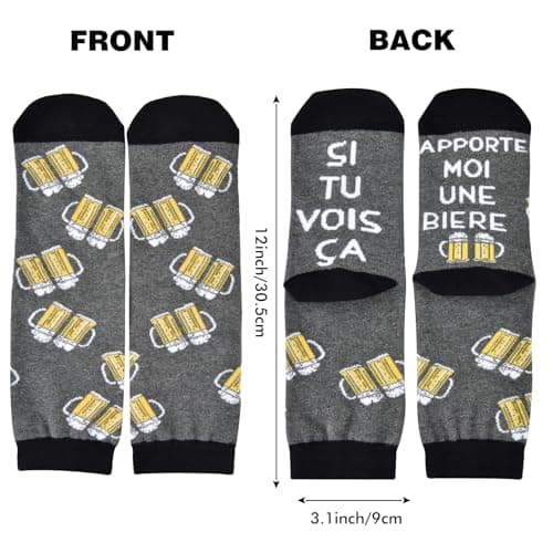 cheap4uk Chaussettes Fantaisie Coton Cadeaux Humoristique Pour Homme Femme Rigolote Cadeau Humour Fête Des Pères Chaussettes À La Maison