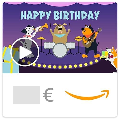 Carte cadeau Amazon.fr - Email - Joyeux Anniversaire - Emballage virtuel (animation)