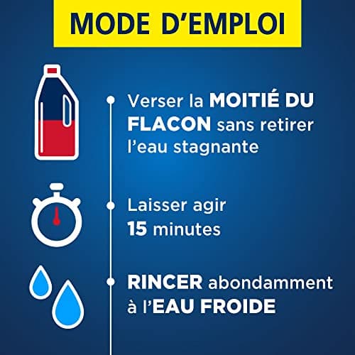 Ouragan Déboucheur Gel Epais 15 minutes 1 L