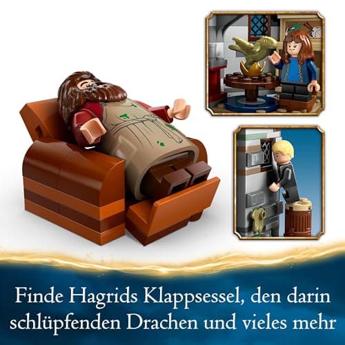 LEGO Harry Potter La Cabane de Hagrid : Une Visite Inattendue, Maison en Briques pour Enfants, 7 Personnages, Jouet de Construction, Aventures Magiques, pour Filles, Garçons et Fans Dès 8 Ans 76428