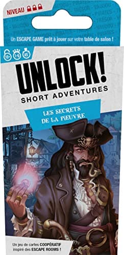 Asmodee - UNLOCK! Short Adventures - Le Réveil de la Momie + Les Secrets de la Pieuvre - Jeu de Société dès 10 ans - Escape Game - Jeu de Cartes Coopératif - 1 à 6 Joueurs - 30 Min- en Français