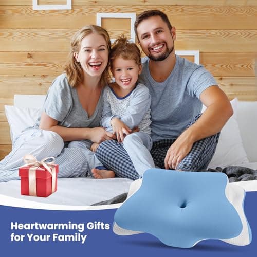 JINXIA Oreiller en Mousse à Mémoire de Forme, Oreiller de Contour Cervical pour Les Douleurs aux épaules,Oreiller Orthopédique Ergonomique de Soutien du Cou pour Dormeurs sur Le Côté