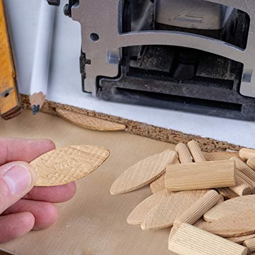 WFix Lamelles d'Assemblage Type Lamello 20 Taille 20 500 pièces Cheville Plates dans une Boîte de Rangement EUROboîte Biscuit Bois idéale pour Fraisage et Bicolage