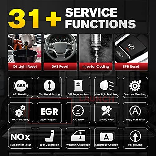 Launch X431 Pros V+ Valise Diagnostic Auto (Identique au X431 V+), Programmeur de clé, Codage ECU, 35+ Reset, AutoAuth pour FCA SGW, OEM Full System Car Diagnostic, Outil de Scan Bidirectionnel