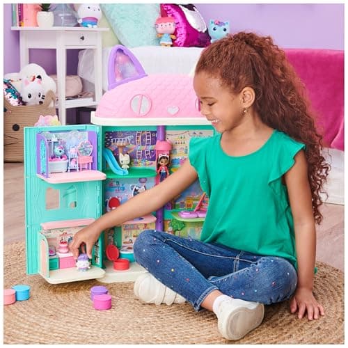 Gabby et la Maison Magique - Gabby Dollhouse - Playset La Cuisine De Petit Chou - 1 Figurine + Accessoires - Pièce Maison de Poupée - Dessin Animé Gabby Et La Maison Magique - Jouet Enfant 3 Ans et +
